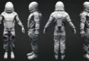 modelo 3d astronauta