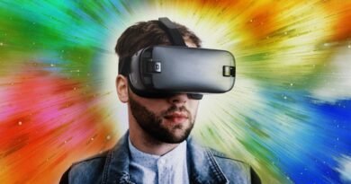 Hombre realidad virtual