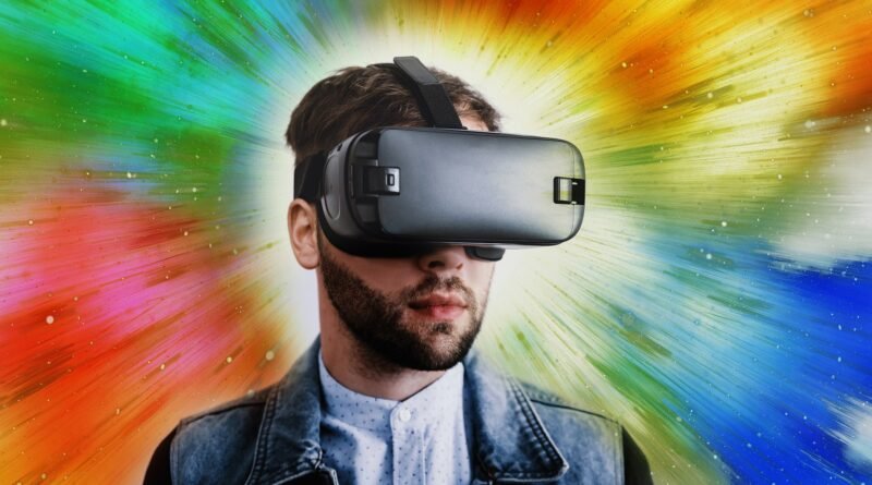 Hombre realidad virtual