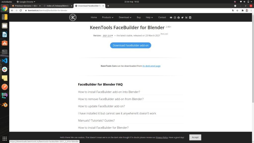 Descargando KeenTools