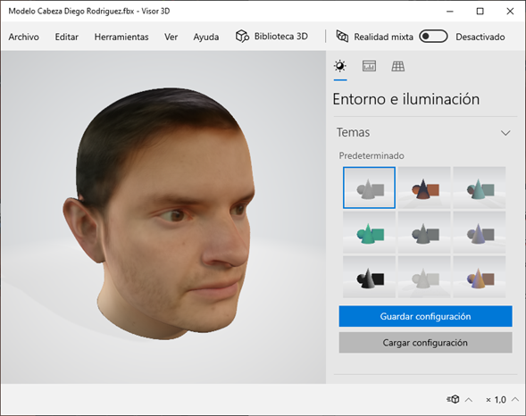 Modelo 3D - Blender Facebuilder