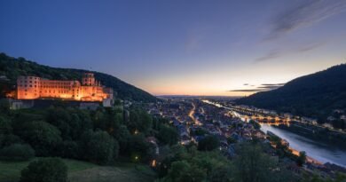 Hora Azul en el castillo Heidelberg