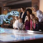 Dinosauro presentado a traves de la VR