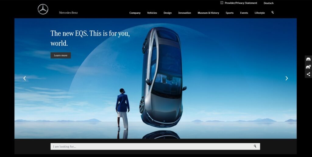 Página Web de Mercedes-Benz