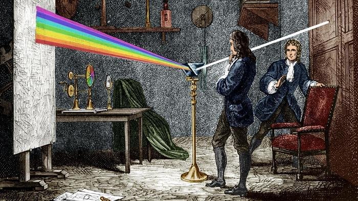 Isaac Newton Prism Color