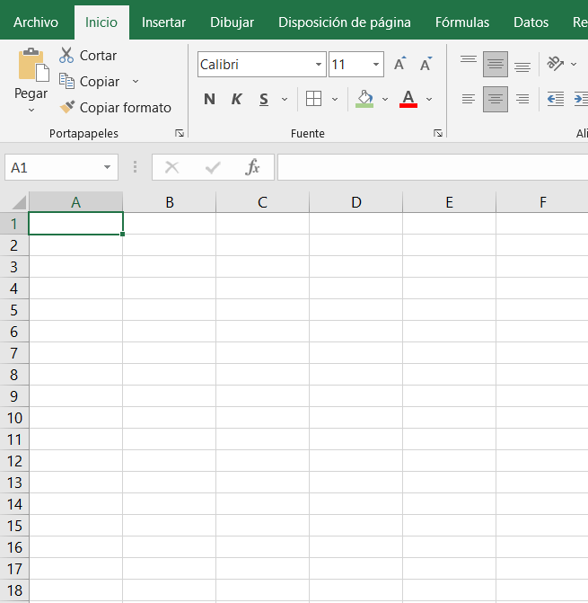 Funcionamiento de Excel