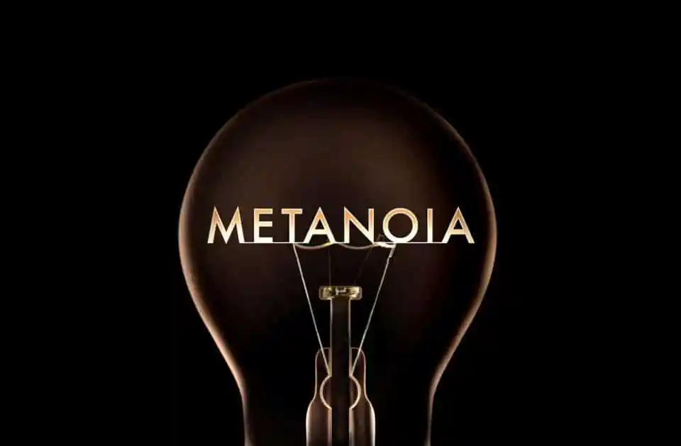 Imagen sobre como se representa la metanoia con una bombilla de luz