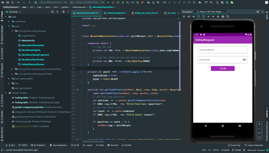 Editor de Android Studio, para crear aplicaciones