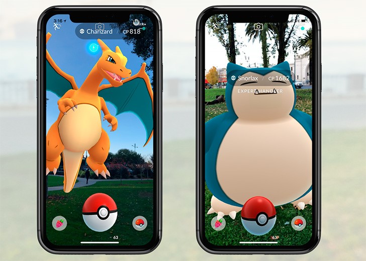 Juego Pokémon Go en ARKit