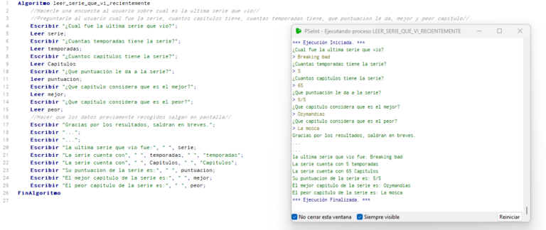 Mod Pseint Example PSeInt: Explorando sus Comandos y Ejemplos Prácticos