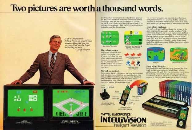 Proganda de la videoconsola Intellivision en contra de la Atari 2600