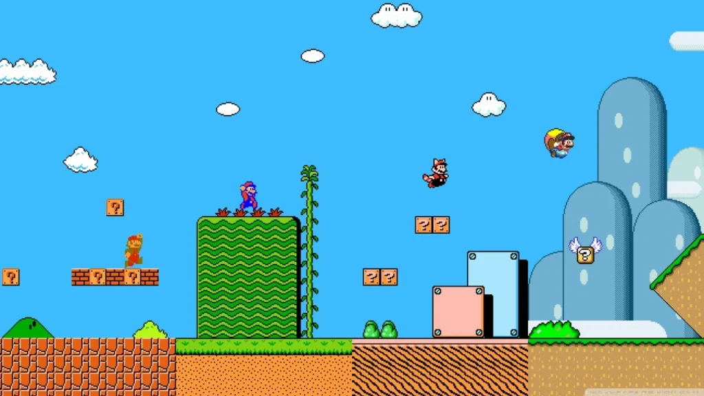 saga de videojuegos MARIO BROS.