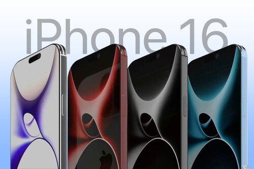 Imagen de iphone 16 en sus cuatro colores 