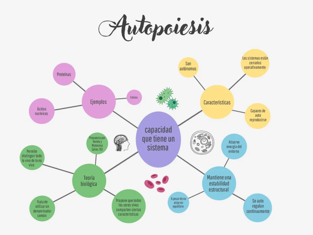 mapa mental sobre la autopoiesis