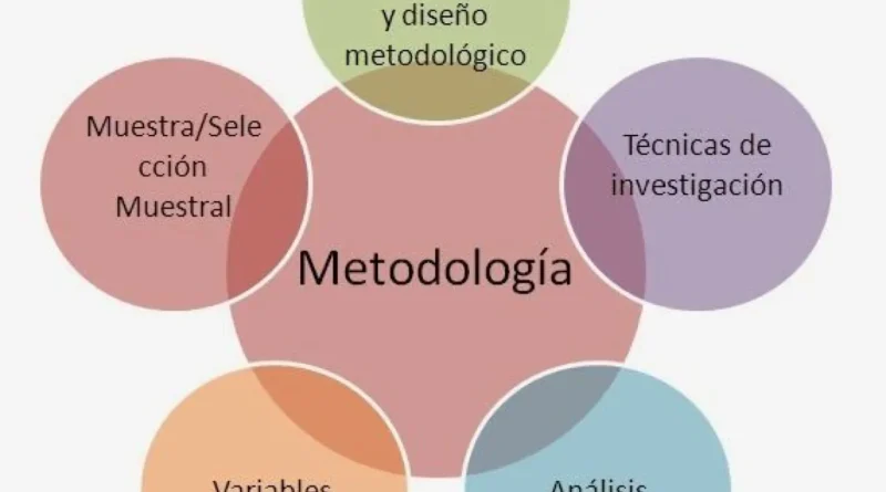 Diagrama descriptivo de la metodología en la investigación cualitativa.