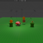 Modelado y texturizado en Blender escena en 3D. Modelado y texturizado en Blender escena en 3D.