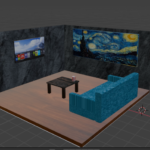 Creación de sala con texturas 3D en Blender Creación de sala con texturas 3D en Blender