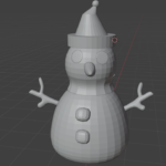 Crear muñeco de nieve, paso a paso en Blender Crear muñeco de nieve, paso a paso en Blender