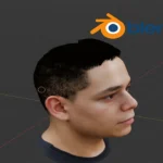 rostro 3D Blender FaceBuilder modelado