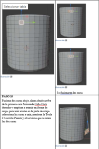 Extrusión y unión de caras para formar el asa.