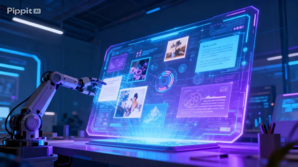 Como PIPPIT IA genera imagenes profesionales mediante texto.