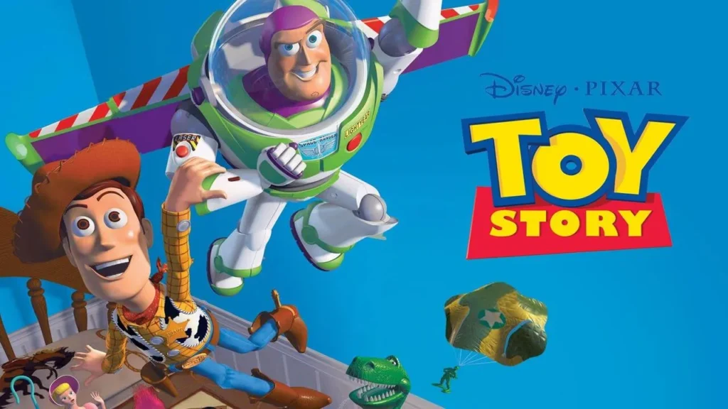 Escena promocional representativa del estilo visual de Toy Story.