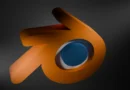 Logo de la empresa Blender en 3D