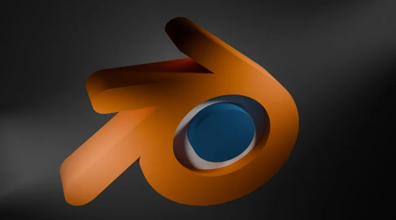 Logo de la empresa Blender en 3D