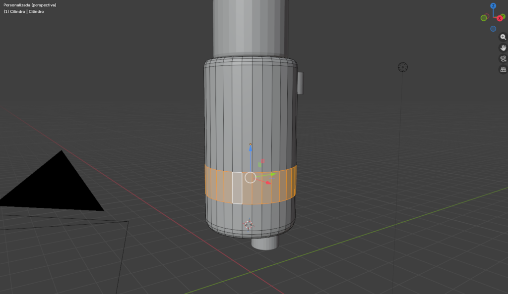 Figura 12. Selección de caras del cinturón