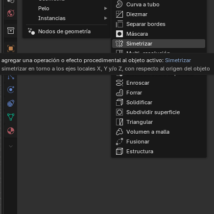 Figura 25. Aplicación de Simetría
