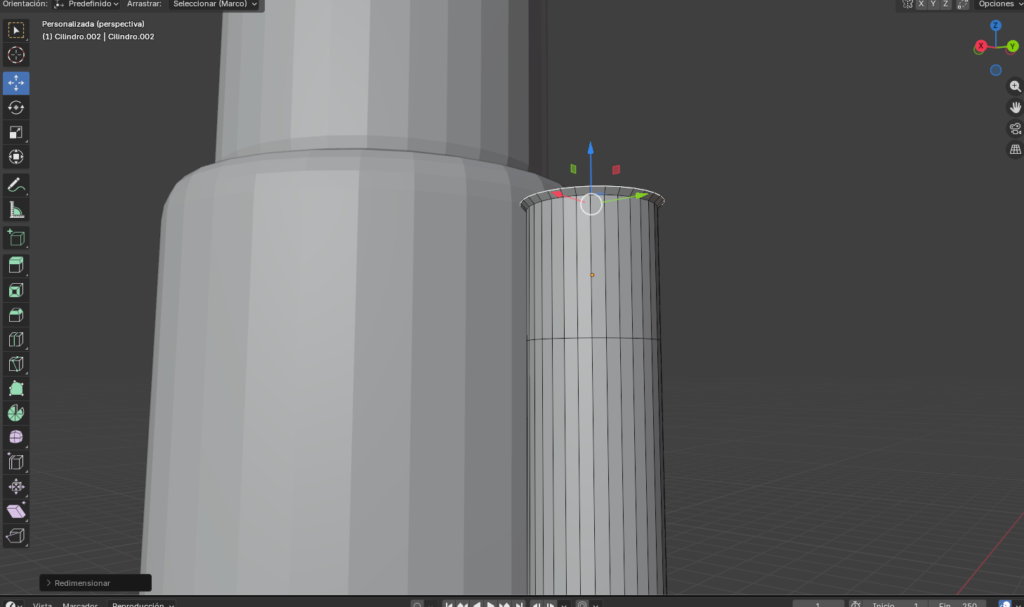 Figura 22. Escalamiento del hombro