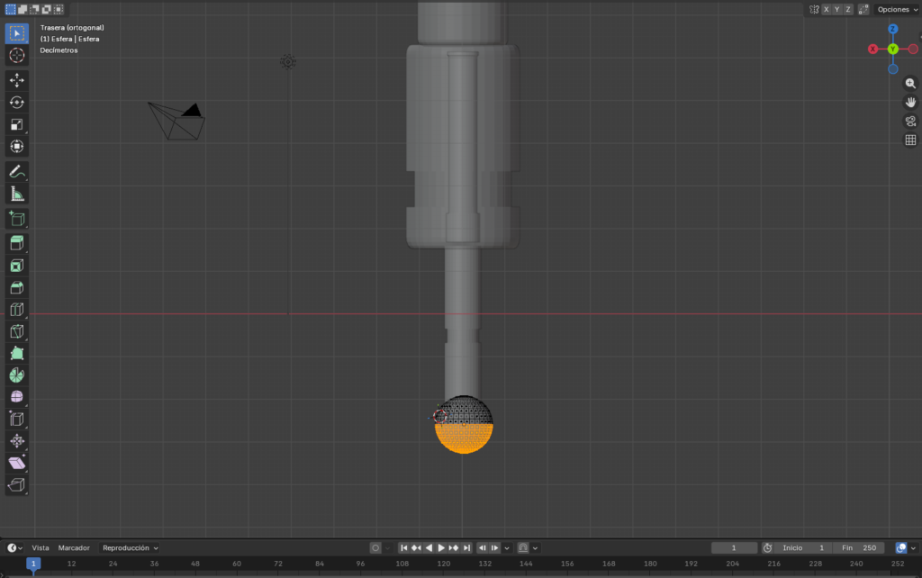 Figura 36. Selección de la mitad de vértices 