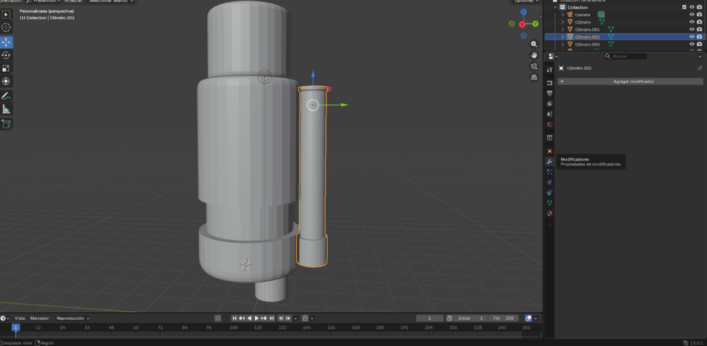 Figura 24. Aplicación de modificadores