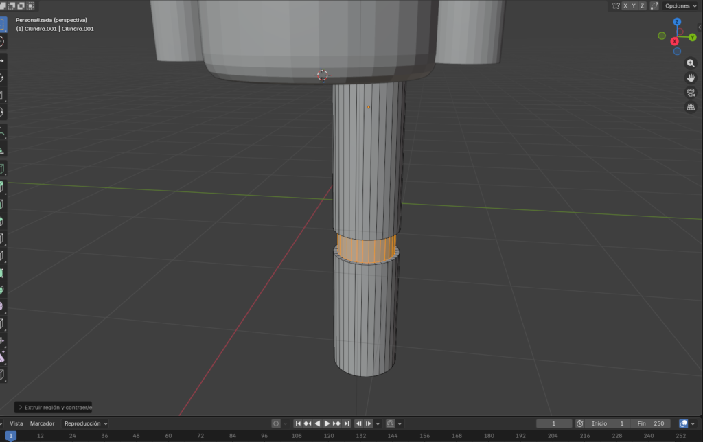 Figura 31. Extrusión interna de rodilla