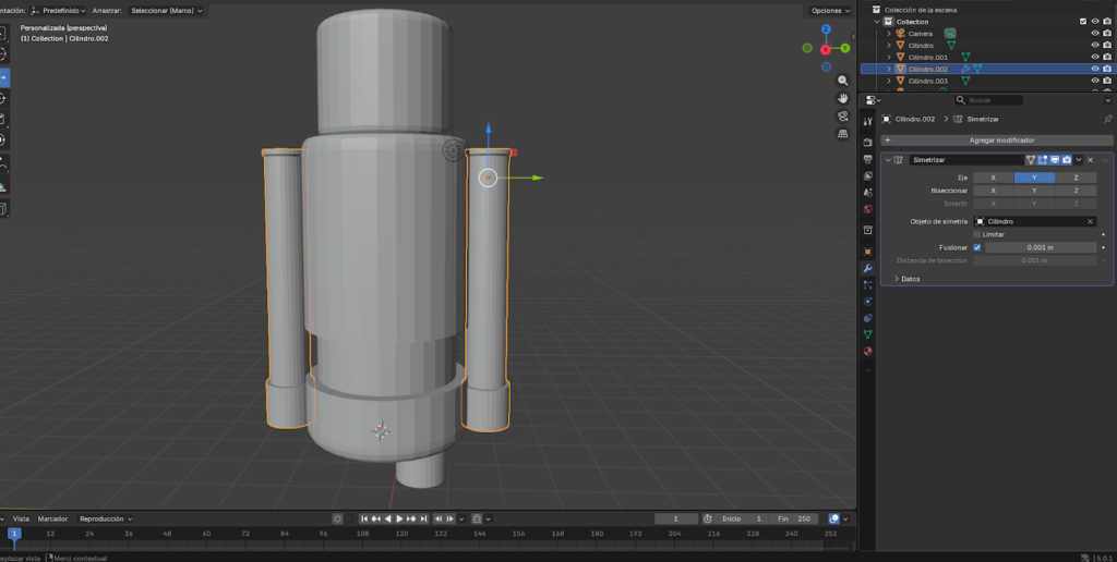 Figura 27. Visualización de simetría