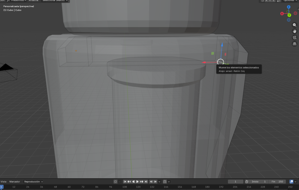 Figura 72. Selección borde interno del mecanismo