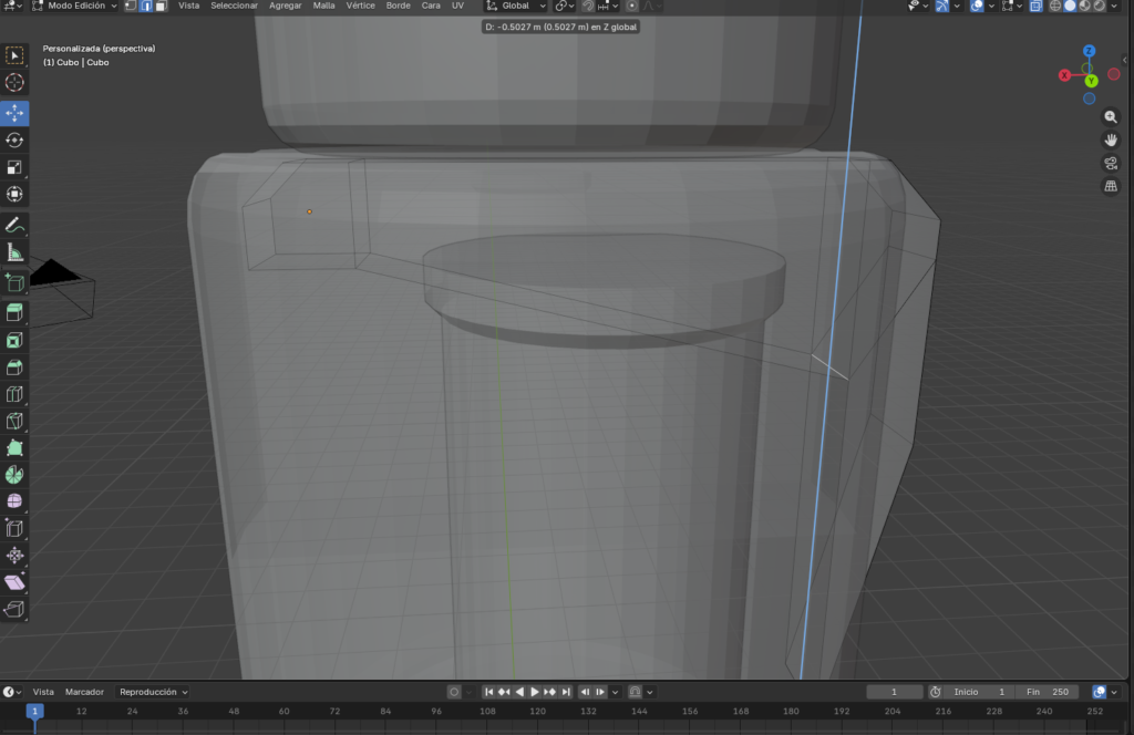 Figura 73. Movimiento del borde interno