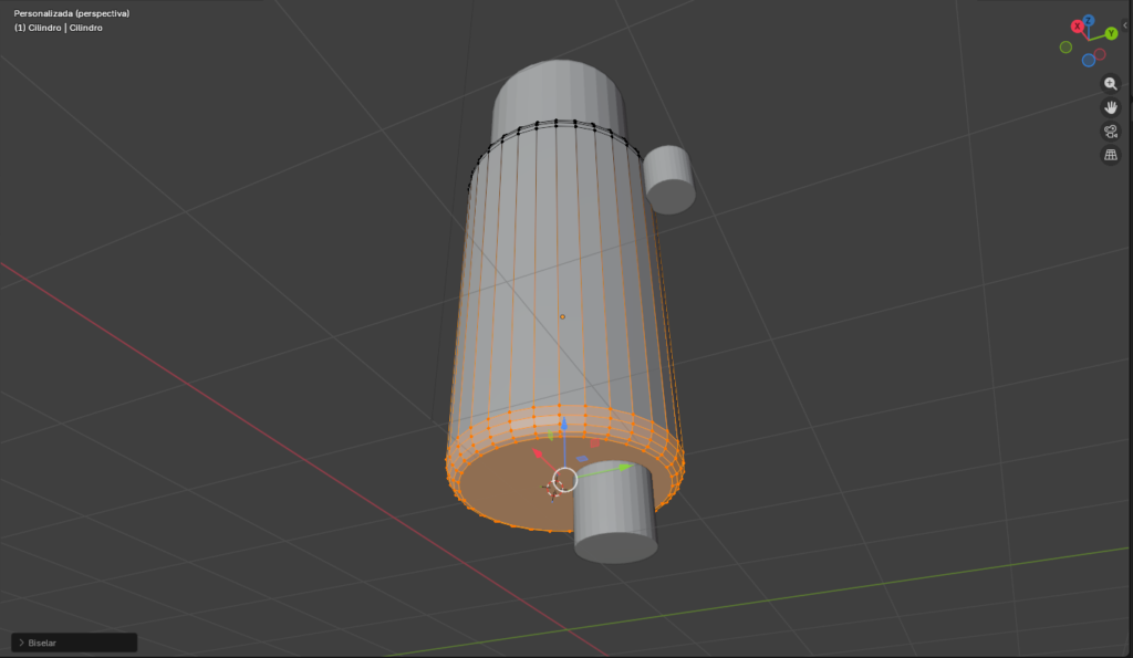 Figura 10. Aplicación de bevel en la parte inferior