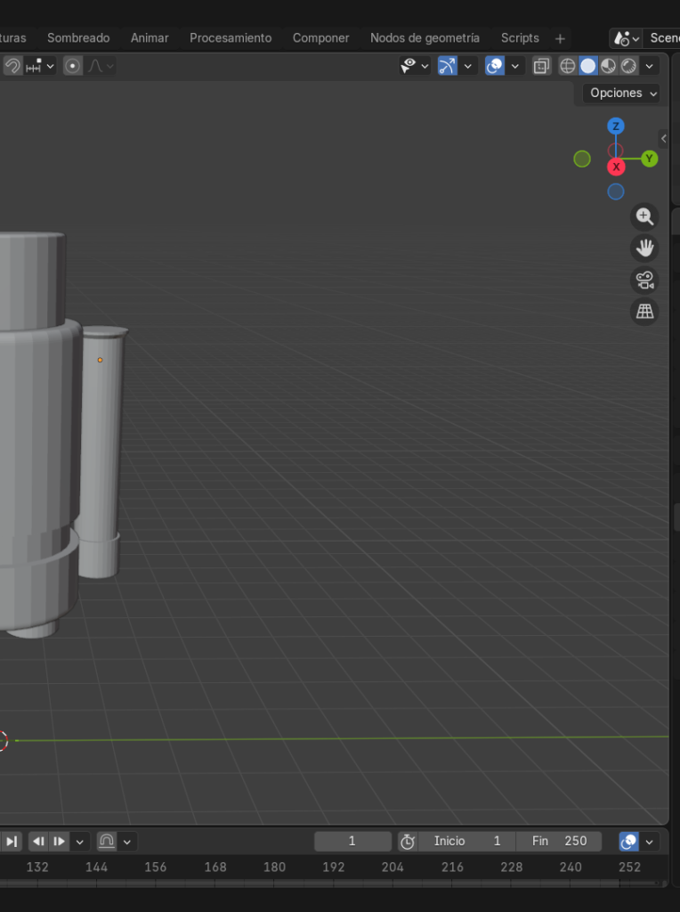 Modelado finalizado del brazo