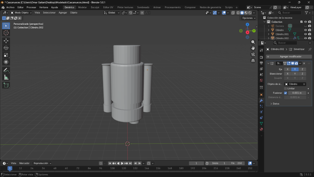 Resultado de la modificación