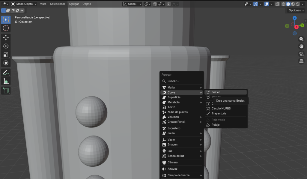Agregando el la malla del listón