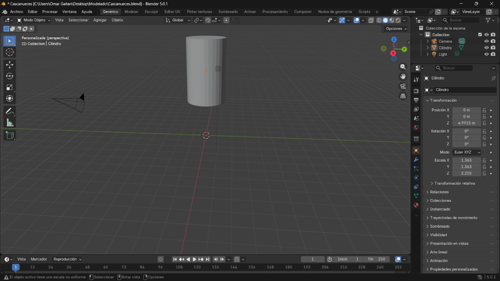 Modificacion cilindro