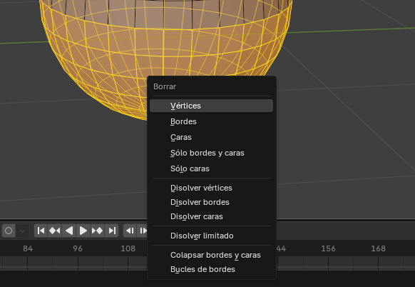 “Eliminación de la mitad inferior de la esfera y cierre de la base para formar el zapato.”
