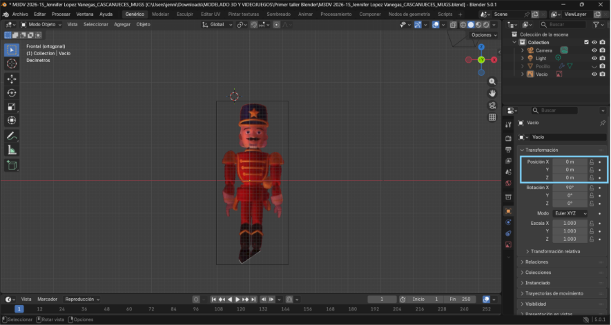 Ajuste de posición de la imagen de referencia