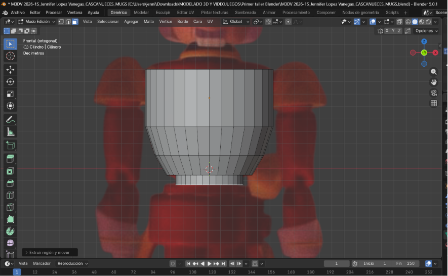 Moldear tronco del cascanueces