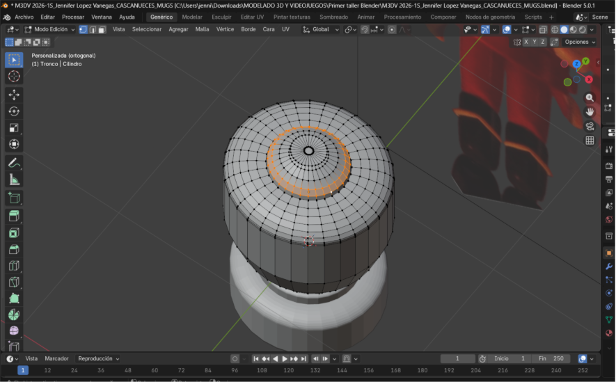 Selección de vértices en toda la figura