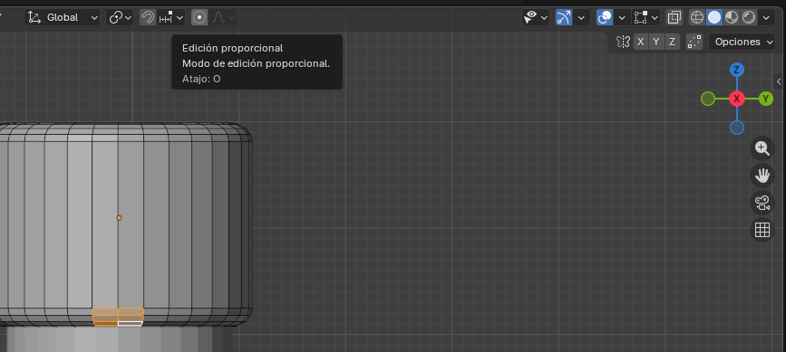 Figura 48. Aplicación de edición proporcional