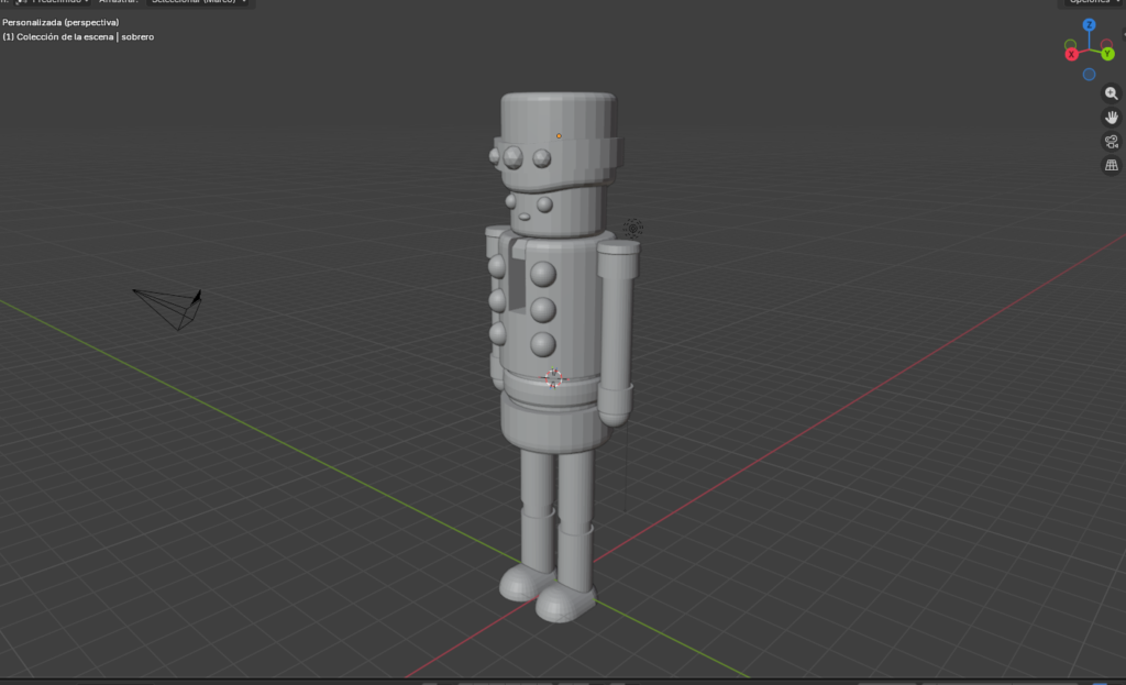 Figura 79. Modelado finalizado de cuerpo completo