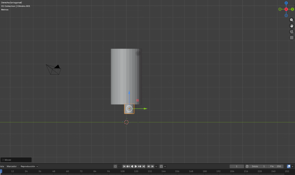 Figura 2. Creación de pierna derecha