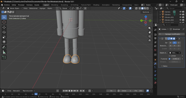 Aplicar modificador espejo